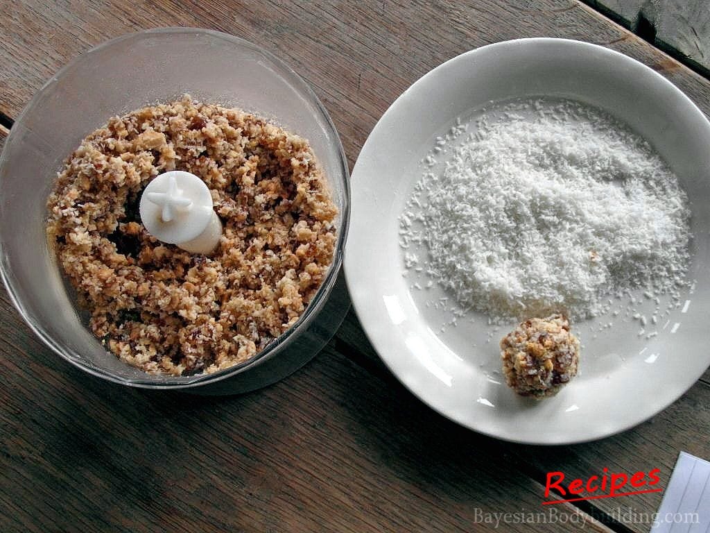 High calorie, healthy snack recipe: Oriental Truffels preparation step 1