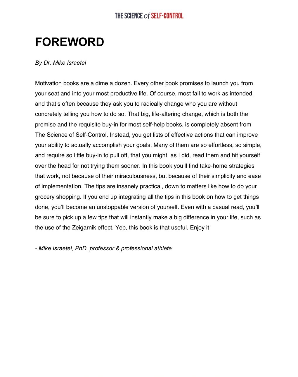 Foreword by Dr. Mike Israetel