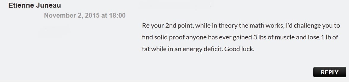 Nihilism cant gain 3 lb of muscle lose 1 lb of fat