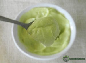 3 Ingredient mellted avocado ice cream