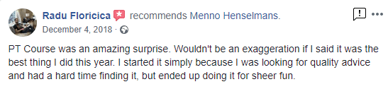 Henselmans PT course review facebook 4