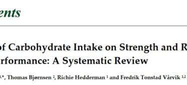 The Effect of Carbohydrate Intake on Strength and Resistance Training Performance: A Systematic Review