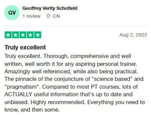 Henselmans PT Course Trustpilot review