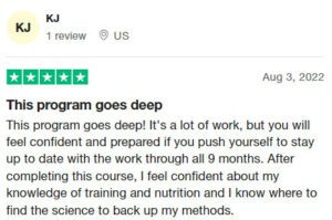 Henselmans PT Course Trustpilot review