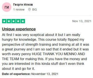 Henselmans PT Course Trustpilot review