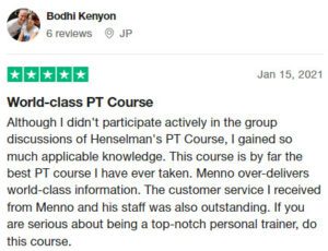 Henselmans PT Course Trustpilot review