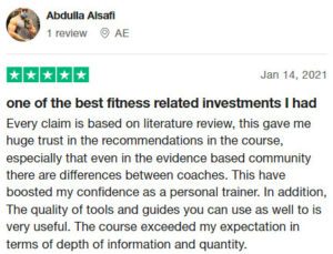 Henselmans PT Course Trustpilot review