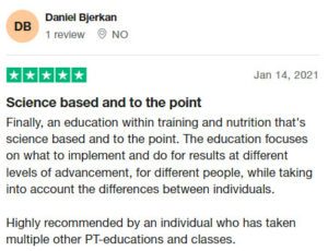 Henselmans PT Course Trustpilot review