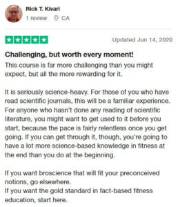 Henselmans PT Course Trustpilot review
