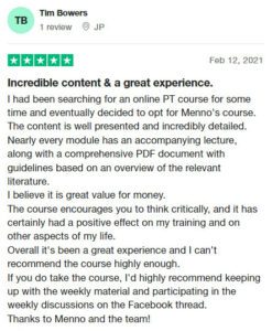 Henselmans PT Course Trustpilot review