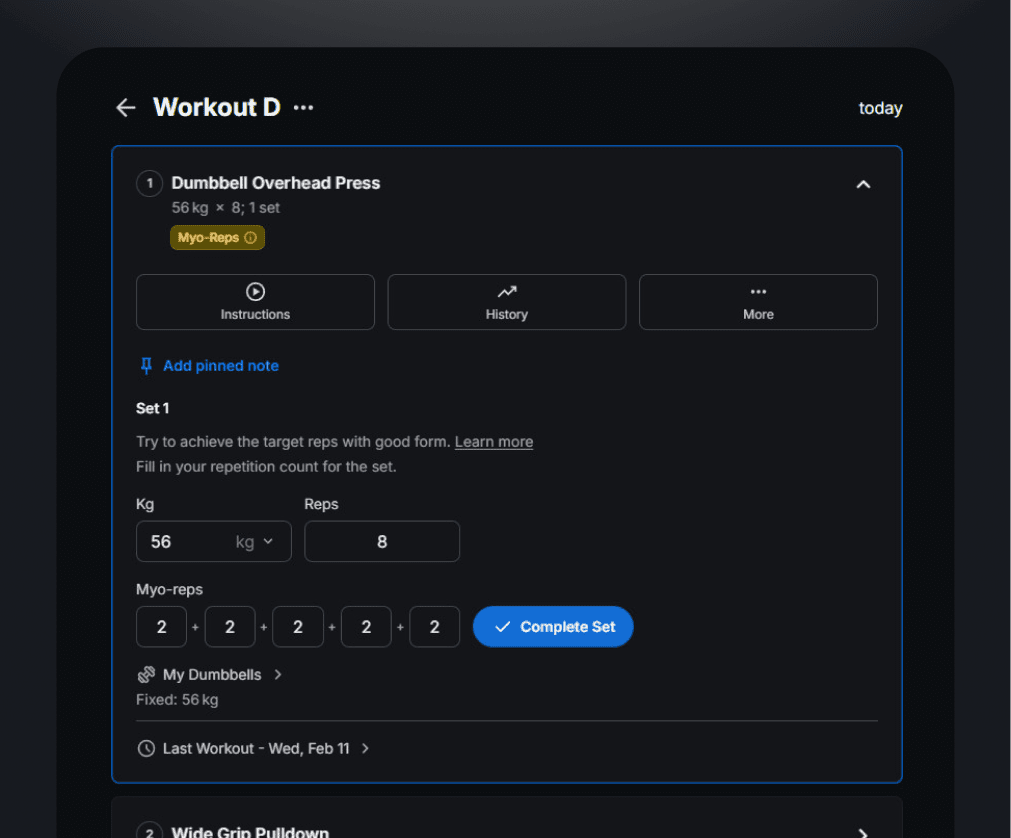 Training & Nutrition App Training & Nutrition App
